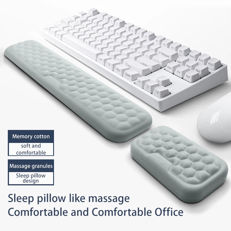 Keyboard Pad Memory Foam Office Computer Laptop Easy Typing Soothing