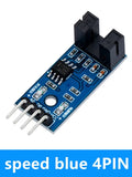 F249 4-Pin IR Speed Sensor Module High-quality 3 3V-5V Arduino 51 AVR Zpaxo speed blue 4PIN