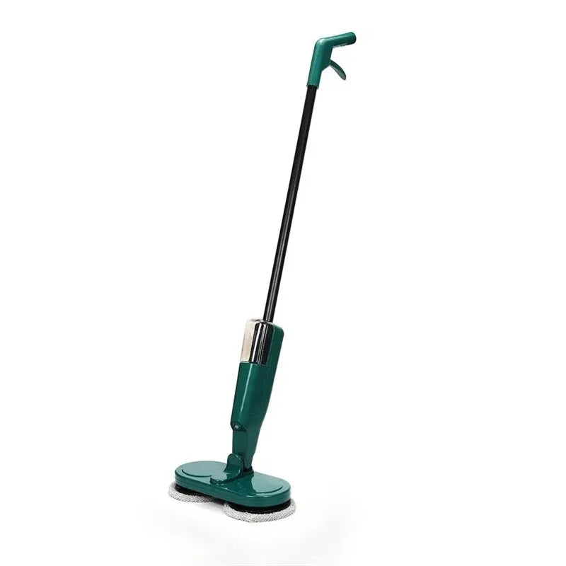 Wireless Electric Spin Mop Cleaner Automatic 2 in 1 Wet & Dry Home Cleaner Car Glass Ceiling Door Windows Floor Scrubber Machine Zpaxo S5 Green