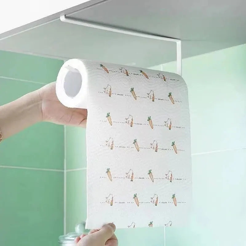 No-Drill Paper Towel Holder – Under Cabinet Kitchen Rack Paper Towel Holder Zpaxo