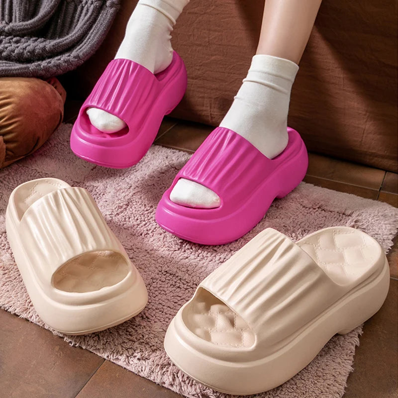 Thick Sole EVA Slippers Women Fashion Home Platform Summer Outwear