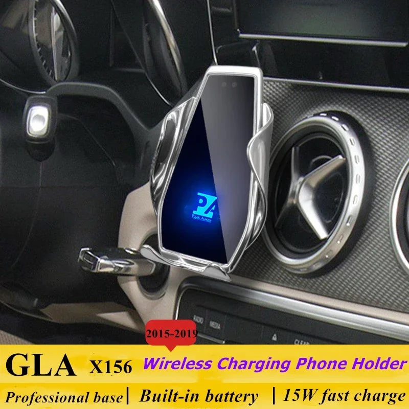 2015-2019 For Mercedes Benz GLA X156 Phone Holder Wireless Charger GLA200 GLA250 Car Mount Navigation Bracket GPS Support Zpaxo