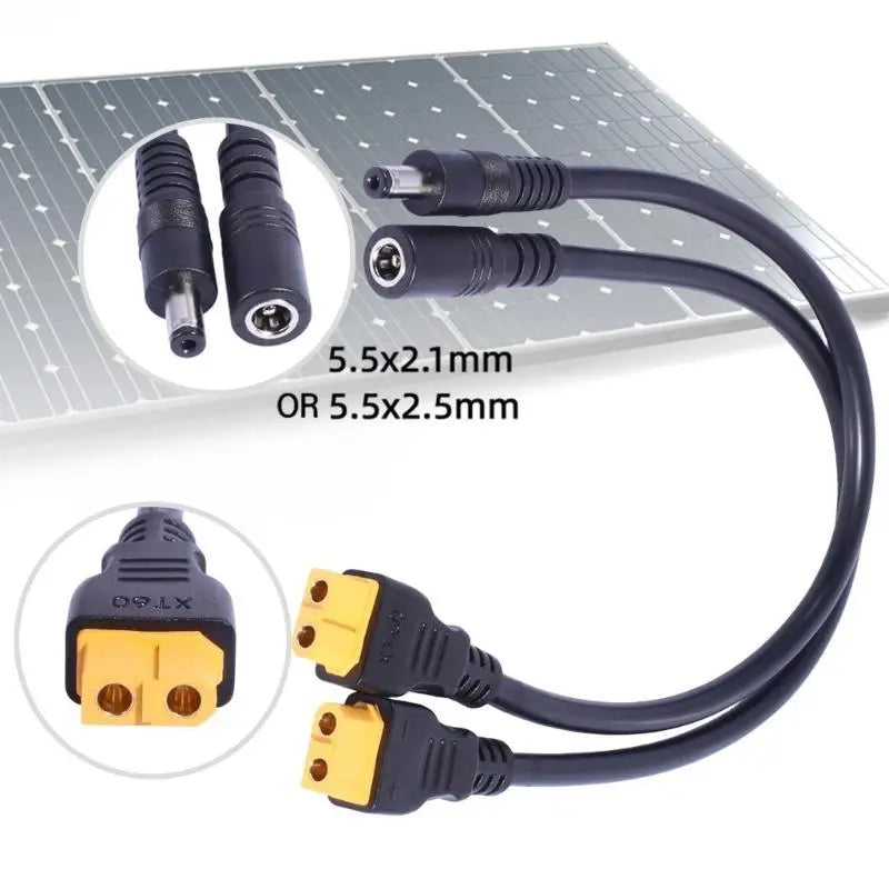 652F XT60 5 5x2 Power Cable Remote Toy Energy Storage Solar Battery Zpaxo