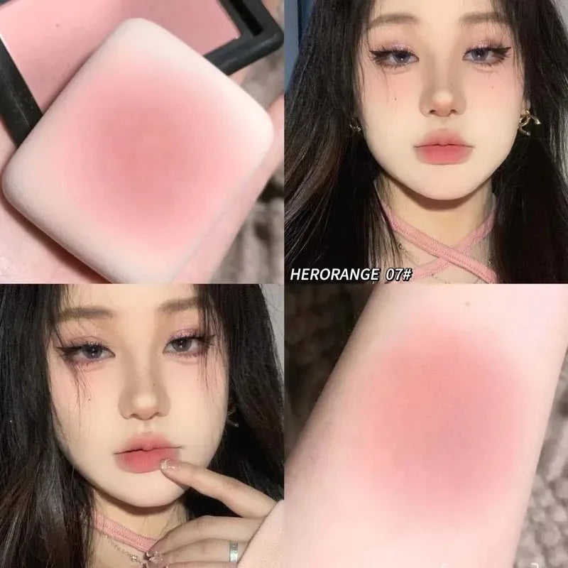 Monochrome Matte Blusher Palette Soft Silky Cheek Natural Facial