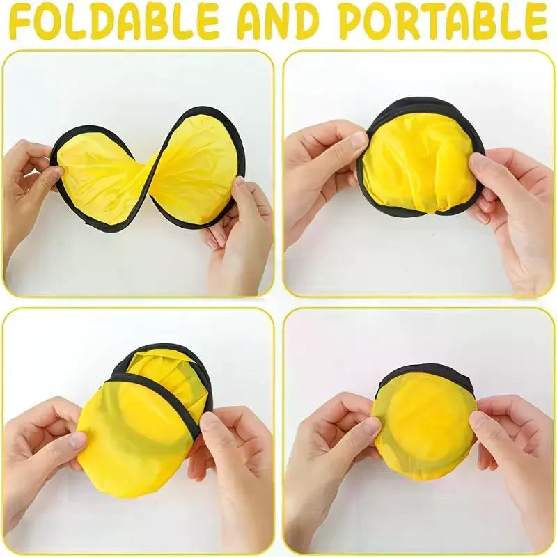 5 Multifunctional Foldable Hand Fan Portable Pocket 1 Flying Disc Zpaxo
