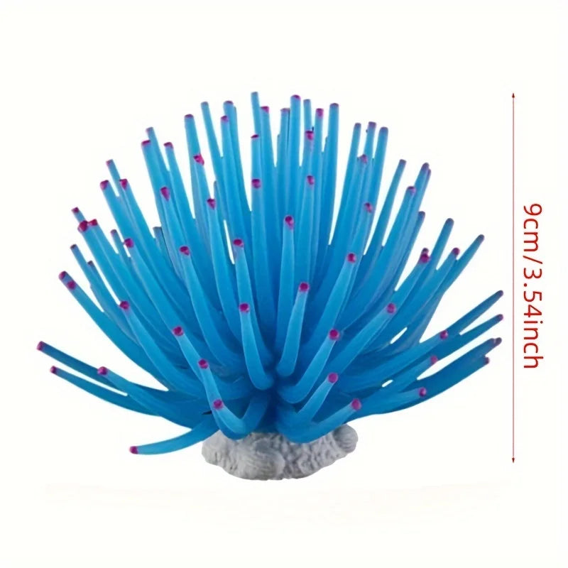 Artificial Aquatic Plant Soft Sea Urchin Coral Aquarium Fish Tank