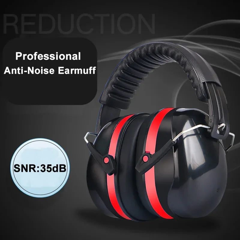 Foldable Anti-noise Head Earmuffs Ear Protector SNR-35dB Kids Adults Zpaxo