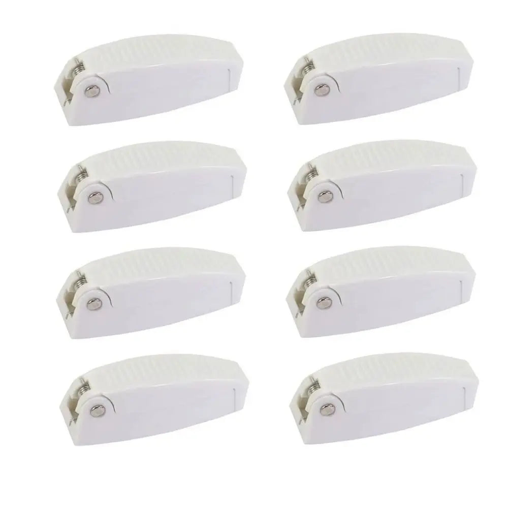 Bracket White RV Door Catch Plastic Rounded Compartment Lock Zpaxo