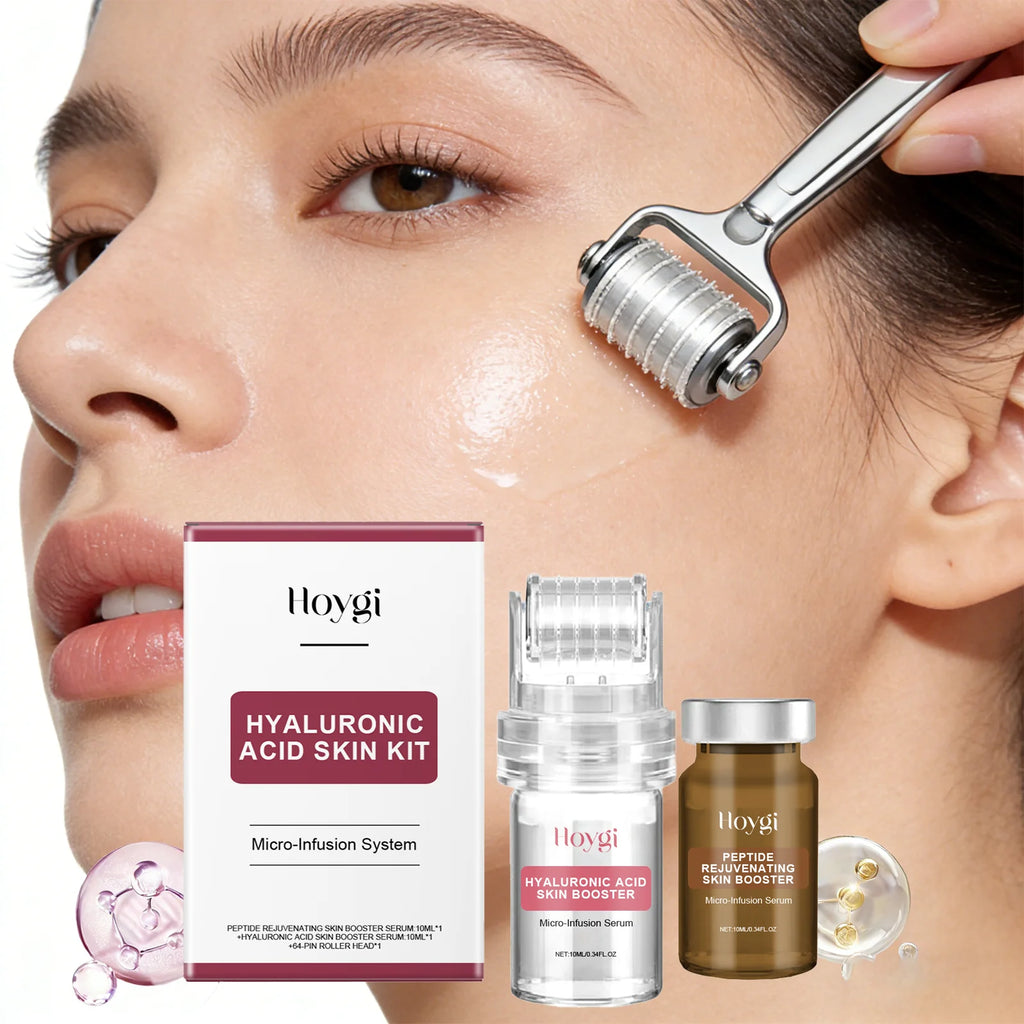 0.25mm Microneedle Roller Facial Serum Vitamin E Deep Hydration Lock Moisturizer Gentle Nourishing Soothing Redness Skincare Zpaxo