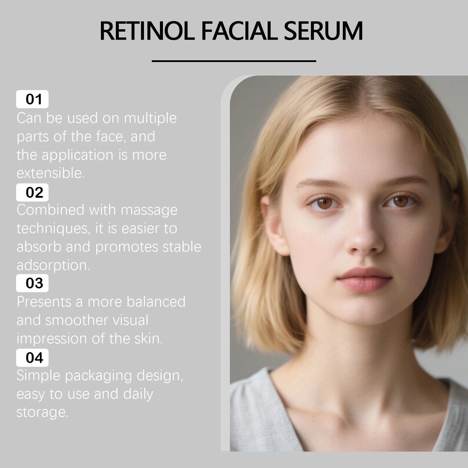 Hoygi Retinol Face Serum – Anti-Wrinkle Firming 100ml Retinol Face Serum Zpaxo