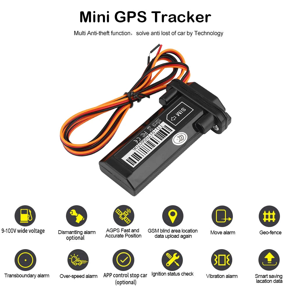 Mini Waterproof GSM GPS Tracker Motorcycle Vehicles Tracking Device
