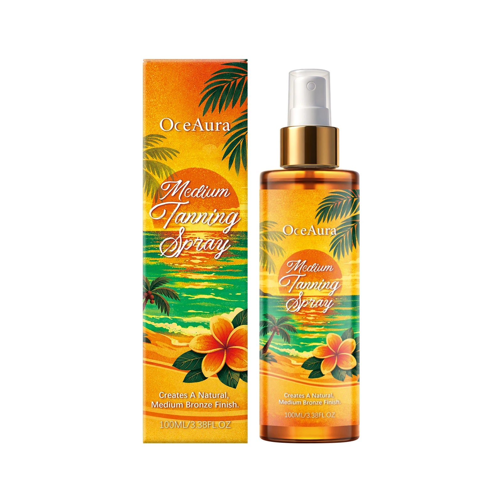 OceAura Self Tanning Spray – Sunless Tanner for Body & Face Self Tanning Spray Zpaxo 100ml Boxed