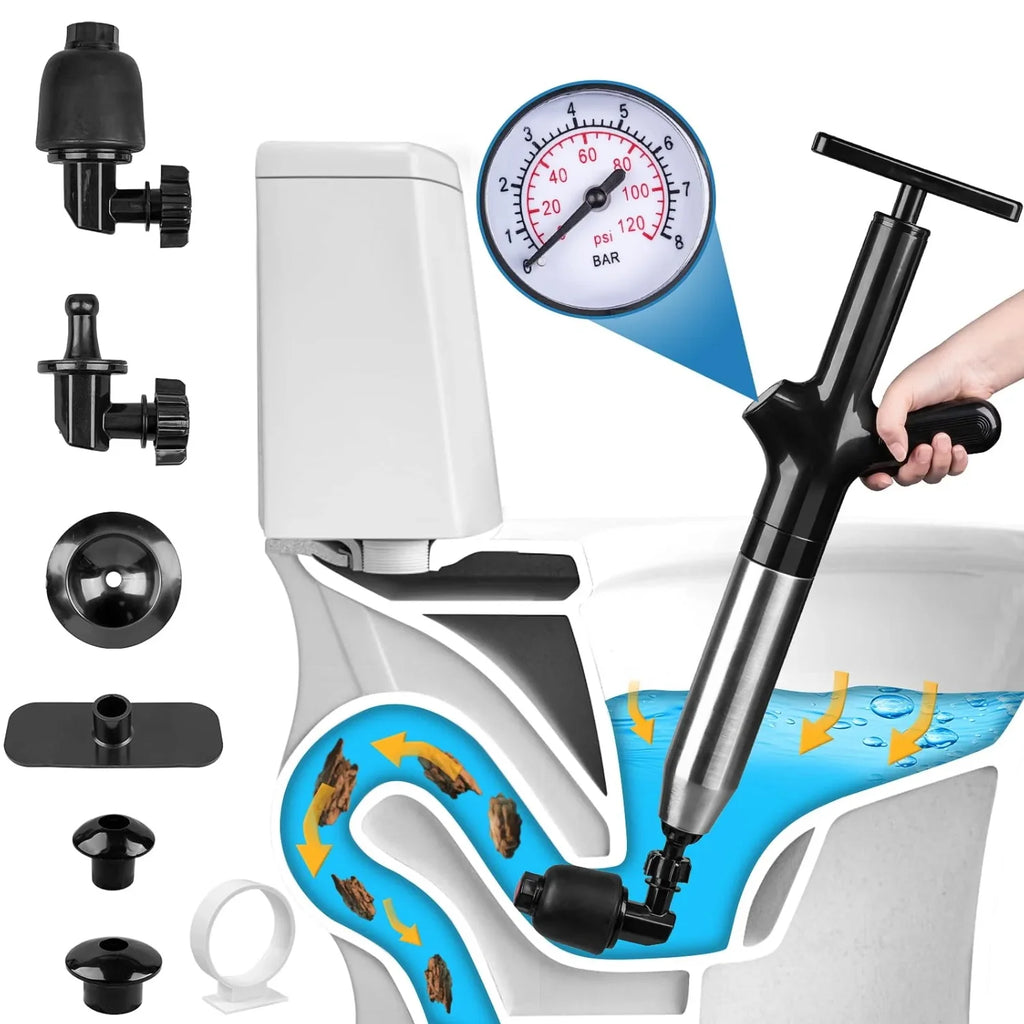 Toilet Unclogger Can Instantly Clear The Sewer Block The Toilet And Create A Universal Kitchen Floors Drain With Air Pressure Zpaxo