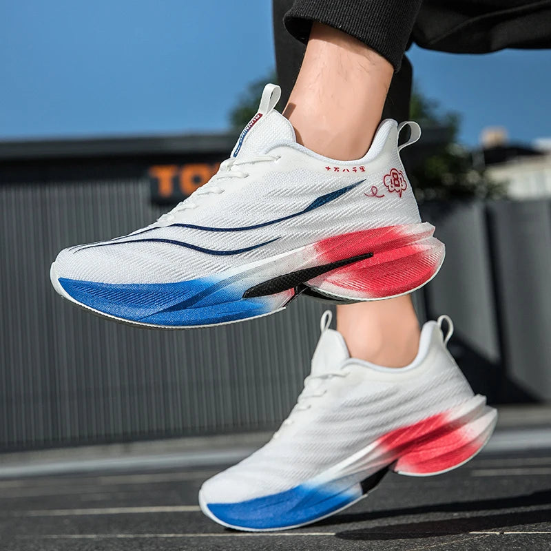 Men's Casual Sneakers Luxury Trainer Shoes Breathable Race Running