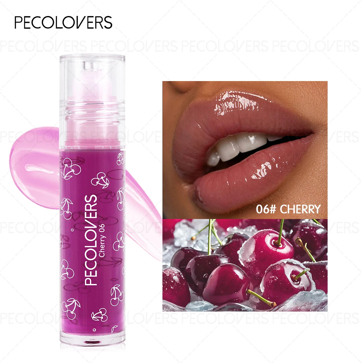 Moisturizing Lip Oil Jelly Strawberry Tinted Capsule Liquid Lip Blam Waterproof Transparent Color Lip Oil Zpaxo 06