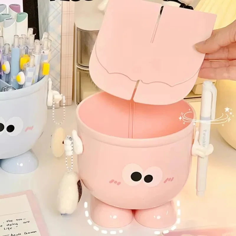 Creative Pen Holder Cute Stationery Storage Box Large Capacity