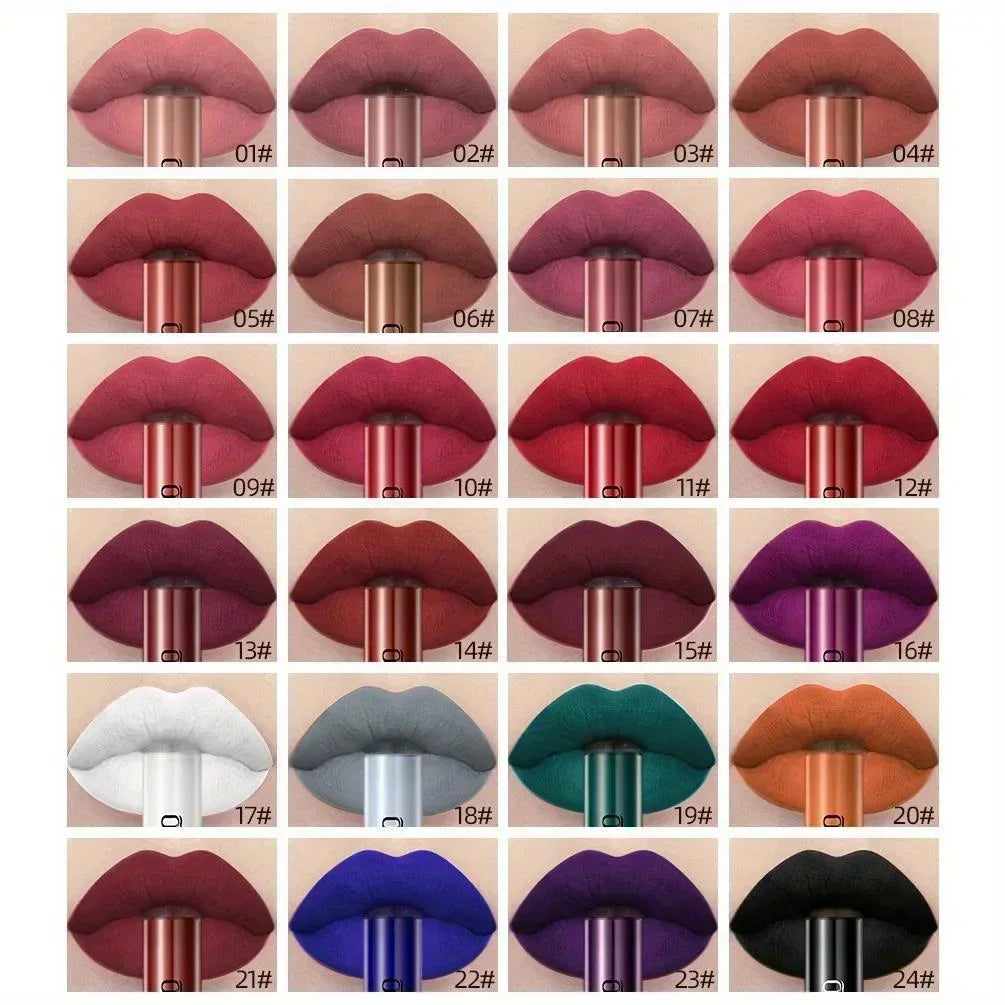 Matte Lipstick Non Stick Cup Waterproof Long-lasting Whitening Fading