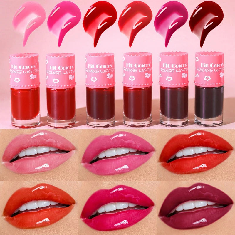 Mirror Jelly Lip Gloss Sexy Red Lip Tint Water Moisturizer Liquid LipGloss Long lasting Moisturizing Natural Lip Beauty Makeup Zpaxo