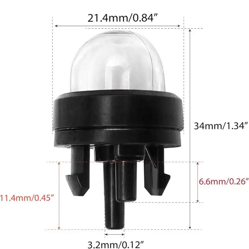 Universal Primer Bulb for Chainsaw, Trimmer & Lawn Mower Primer Bulb Replacement Zpaxo