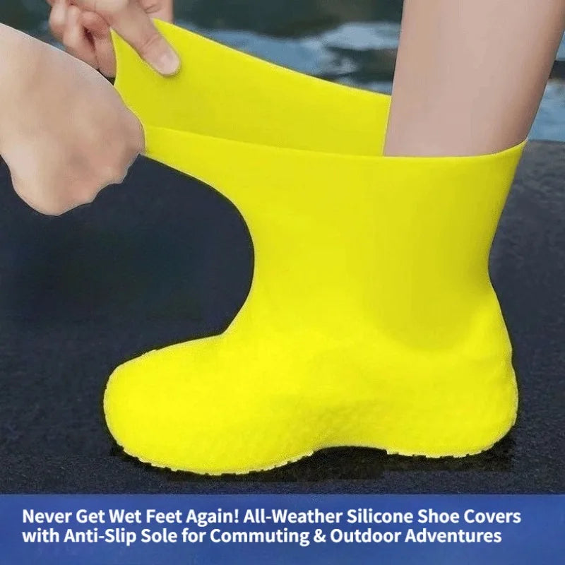 All-weather Anti-slip Shoe Covers Silicone Waterproof Commuting