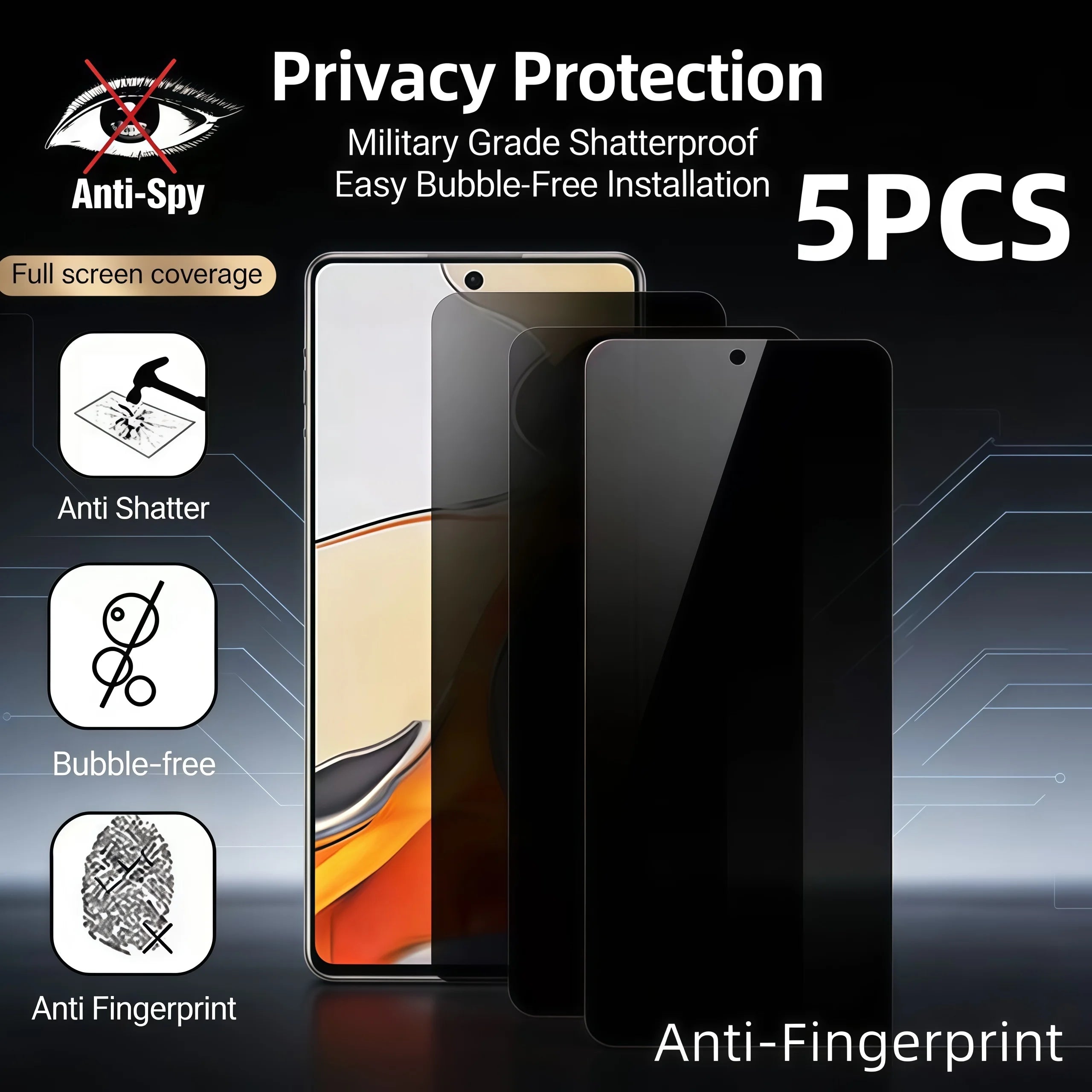 Privacy Screen Protector Xiaomi Redmi Note 12 11 10 13 11S 9 8 7 10S