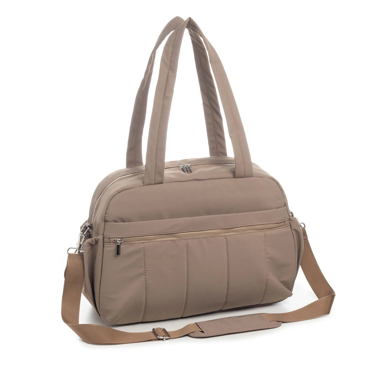 Travel luggage bag ladies' fitness bag dry wet bag ladies' carry on compartment luggage bag waterproof fitness bag Zpaxo Brown fitness bag