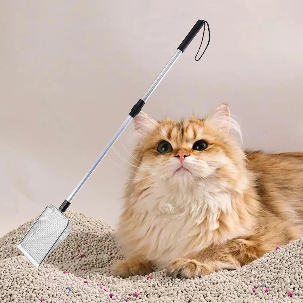 Cat Litter Sifting Scoops Pet Cleaning Long Handle Large Portable Zpaxo 90cm Mesh 3.8x3.8mm