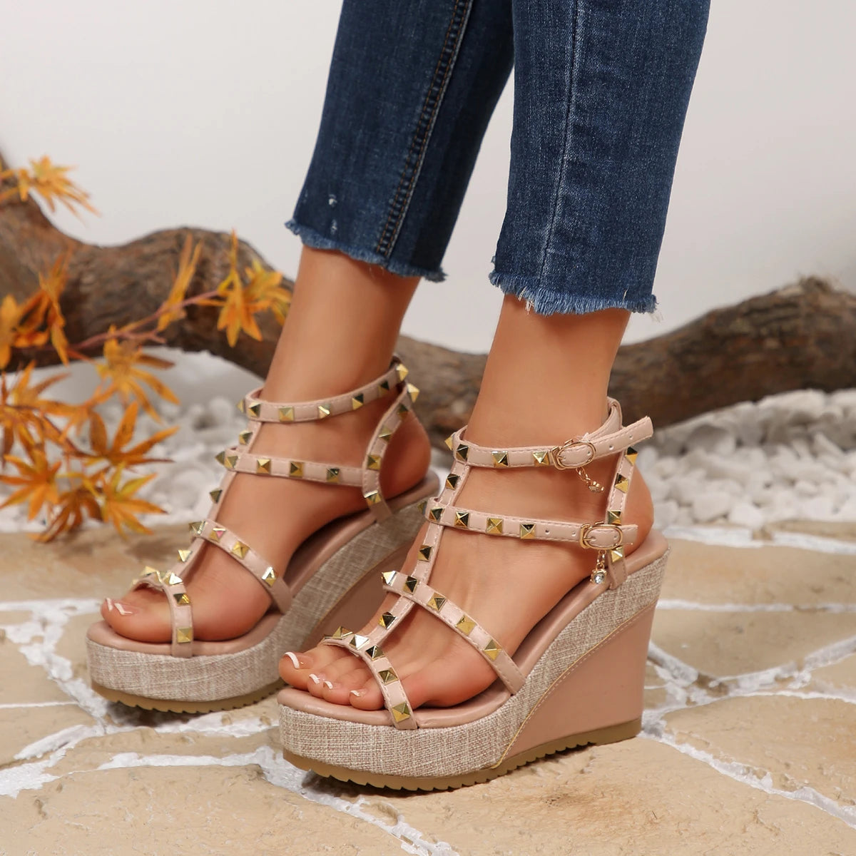 2025 New Women Wedges Sandals Fashion Sexy Party Summer Shoes Women Platform High Heels Sandals Women Designer Open Toe Shoes Zpaxo