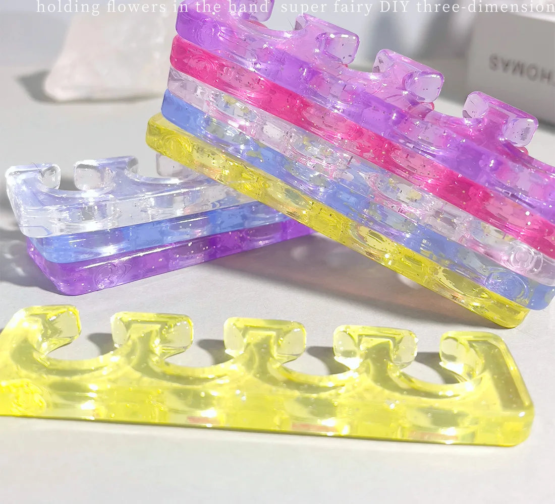 2pcs=1 Pair Soft Silicone Nail Dividers for Foot Comfort Support - Transparent Toe & Finger Splitters with C-Shaped Cutouts, Odo Zpaxo