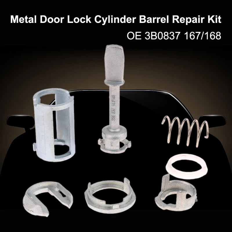 7-Piece Door Lock Cylinder Repair Kit OE 3B0 837 167/168