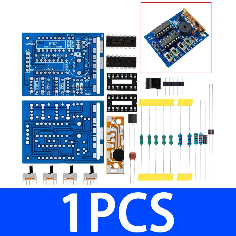 16-Tone Music Sound Box Module DIY Kit BOX-16 - Electronic Components PCB Board for Arduino/ESP8266 DIY Projects Zpaxo 1pcs