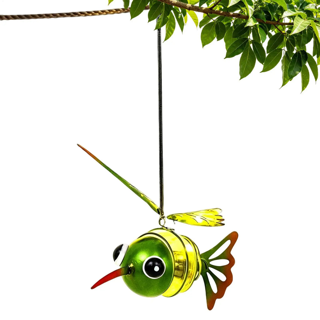 Hummingbird Solar Lights Yard Hangable Animal Sculpture Decor Light