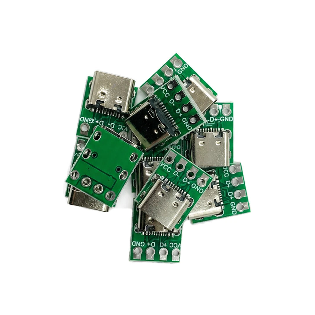 1 5 USB 3 C Connector 16Pin Male Test PCB Board Adapter Socket Data Zpaxo