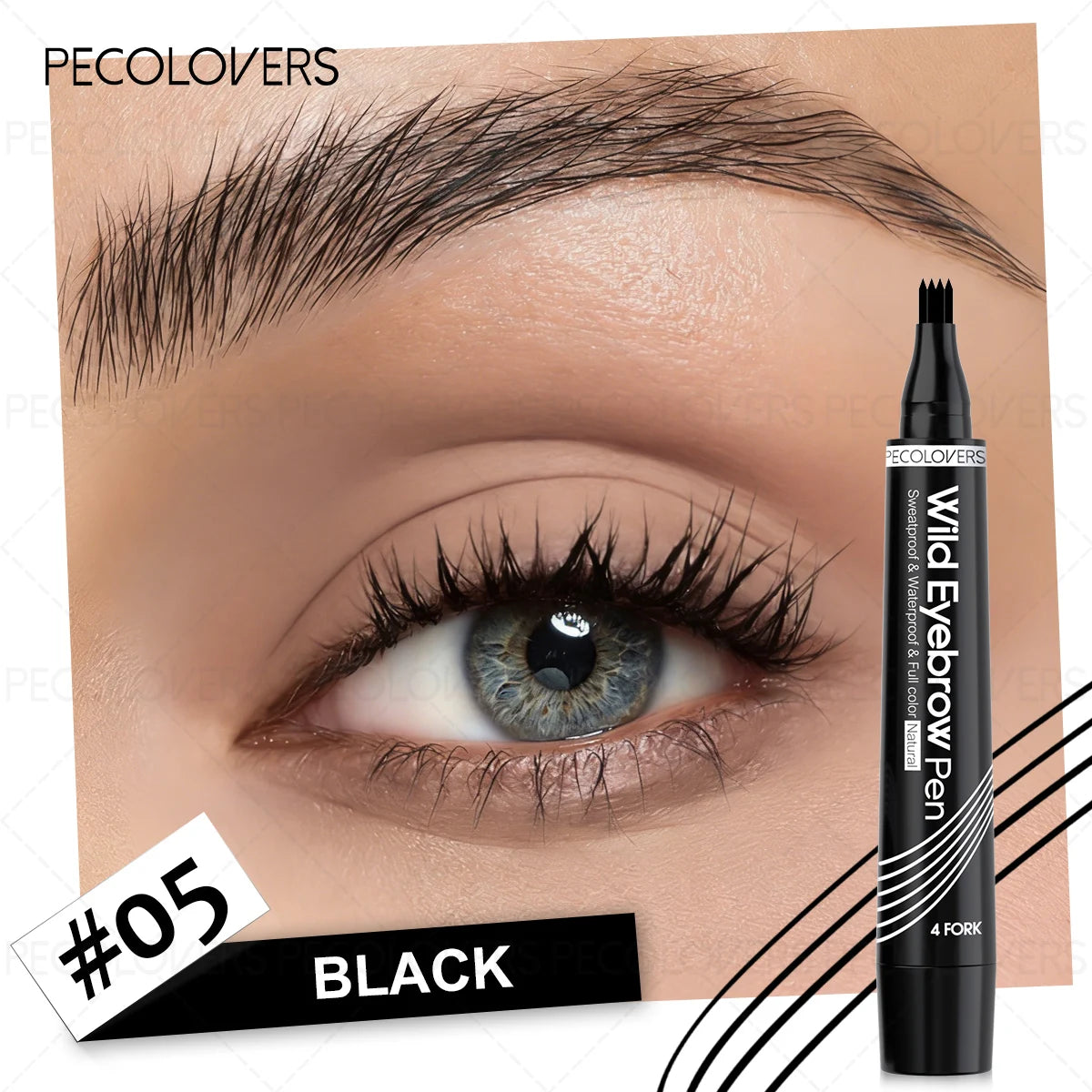 1pc Waterproof Eyebrow Pencil Ultra-Fine Tip Available in Multiple Colors Fast Drying an Essential Makeup Tool for Everyday Use Zpaxo 05