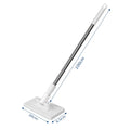 Snap Grip Mini Mop with One-Click Cloth Change No-Touch Dirty Cleaning Dust Mop for House Wall Bathroom Toilet Corners Cleaning Zpaxo 3 cloth-D 1 mop 3cloth