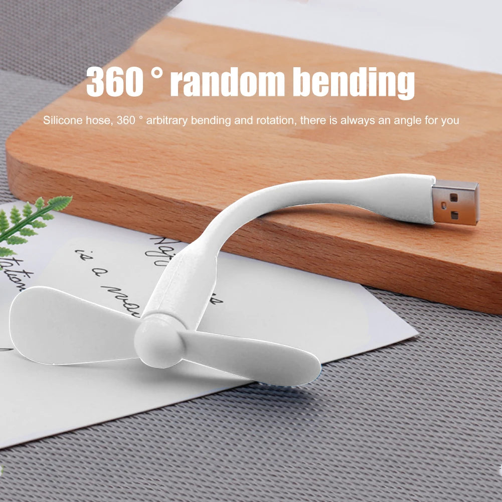 1-50pcs Flexible Portable Mini Fan for Power Bank Notebook Computer Summer Travel Cooling Cooler Mobile Phone USB Gadgets Fans Zpaxo