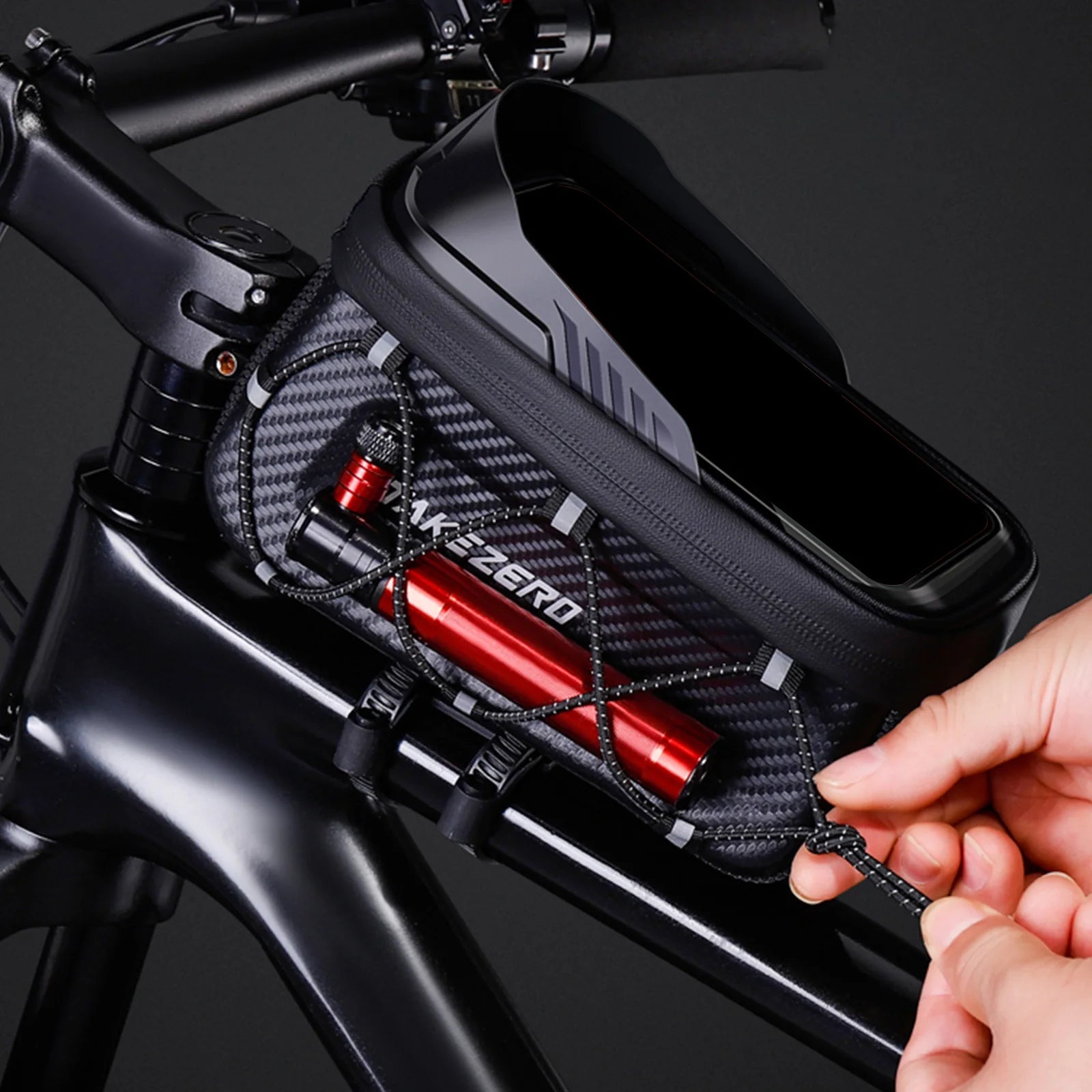 Front Bicycle Pouch Waterproof Cycling Accessories TPU Touchscreen