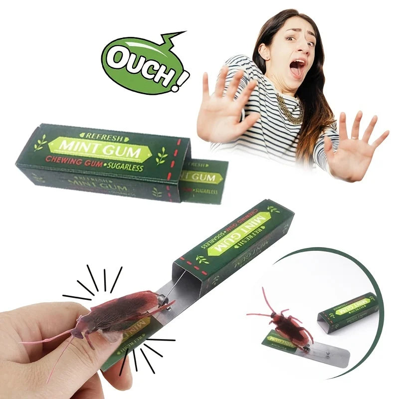 Simulation Cockroach Chewing Gum Creative Novelty Funny Toy Startled