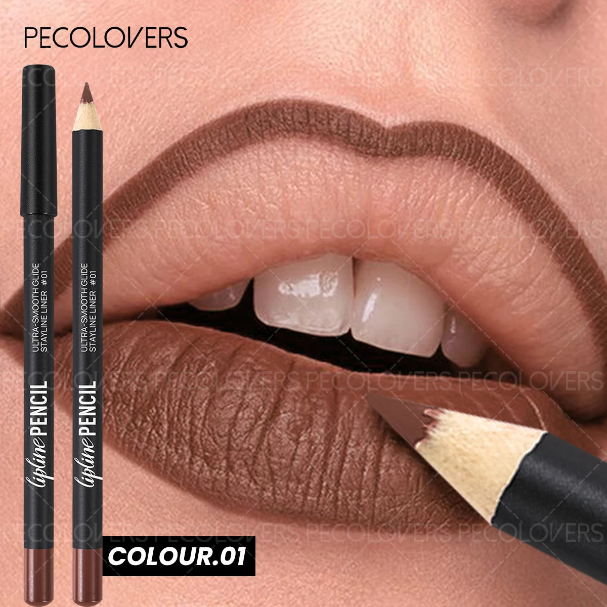 Long-Lasting Matte Lip Liner,Sweat-Resistant Smudge-Free, Durable & , Smooth Lipliner,For Makeup Newbies & Enthusiasts Zpaxo 01