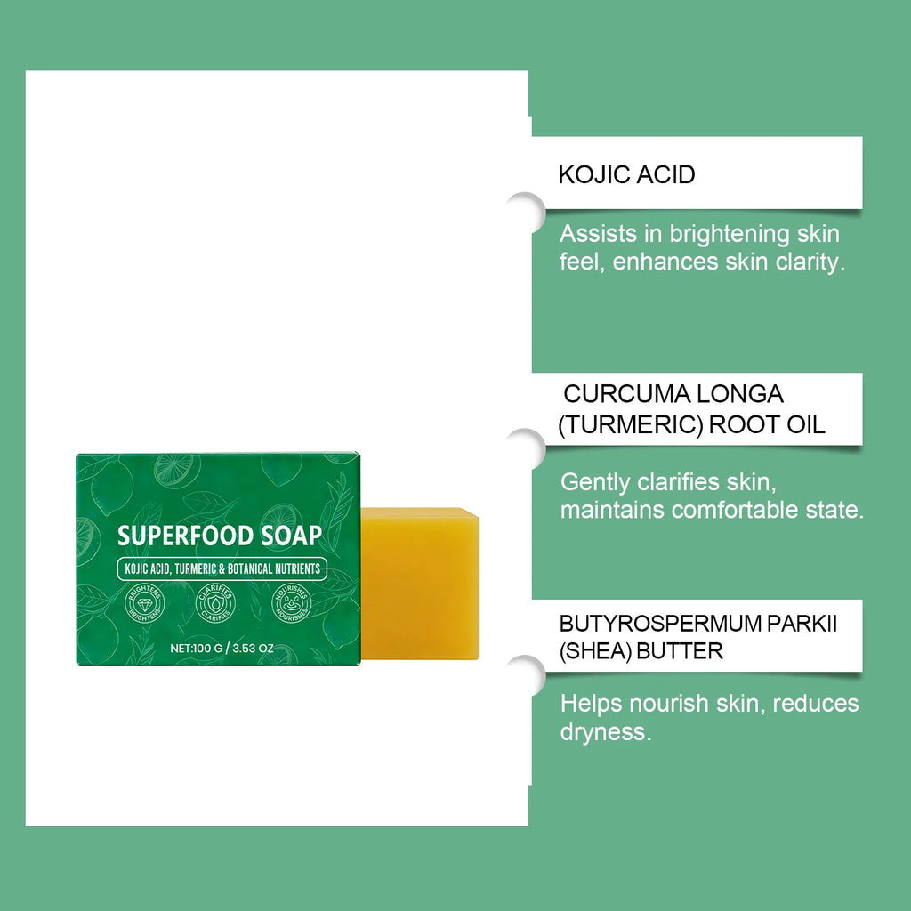 Hoygi Turmeric Soap Bar – Brightening Face & Body Cleanser Brightening Soap Bar Zpaxo
