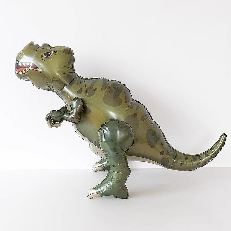 4D Giant Walking Dinosaur Foil Balloons Jungle Animal Childrens