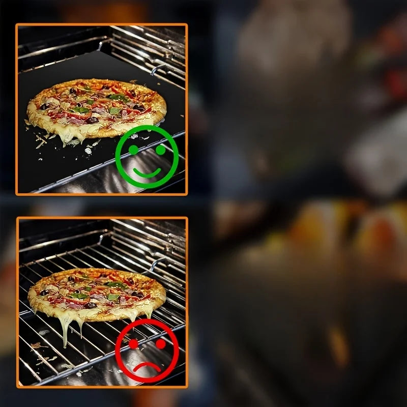 A durable, non-stick cookie sheet mat that can be reused for electric and gas ovens, grill accessories Zpaxo