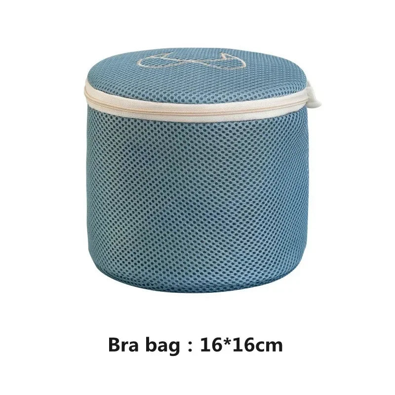 6 Size Embroidery Washing Machine Laundry Lingerie Bag Underwear Bra Socks Wash Net Large Capacity Clothes Storage Organizer Zpaxo Bra bag 16-16cm