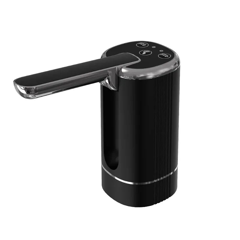 Water Dispensers Foldable Water Bottle Pump Automatic Dispenser Pump Button Control Portable Electric Water Dispenser for Home Zpaxo black
