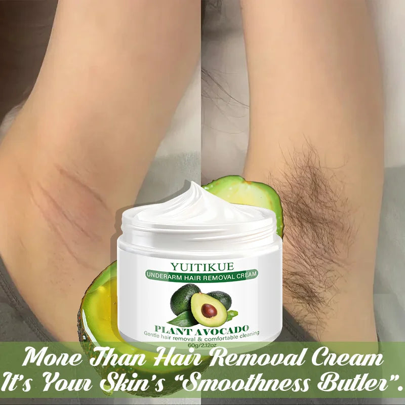 YUITIKUE Avocado Hair Removal Cream – Natural & Gentle Hair Removal Cream Zpaxo