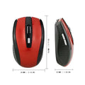 2 4GHz Wireless Mouse Gaming Mice Adjustable 1600DPI Optical Office