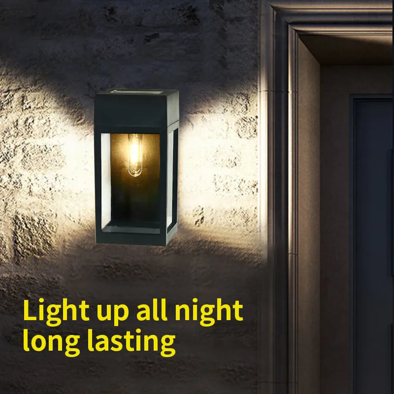 Solar LED Light Outdoor Garden Decor Control Sensor Wall Waterproof Zpaxo