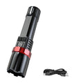 USB-C Rechargeable Zoomable LED Tactical Flashlight – 3-Mode