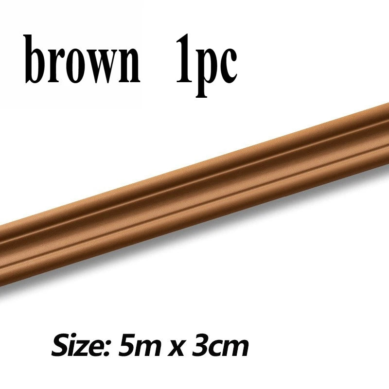 5M NBR Soft Wall Trim Lines Self-adhesive Skirting Decor Strip