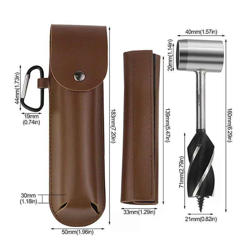 Portable Outdoor Survival Woodworking Tools Hand Auger Drill Bits Zpaxo